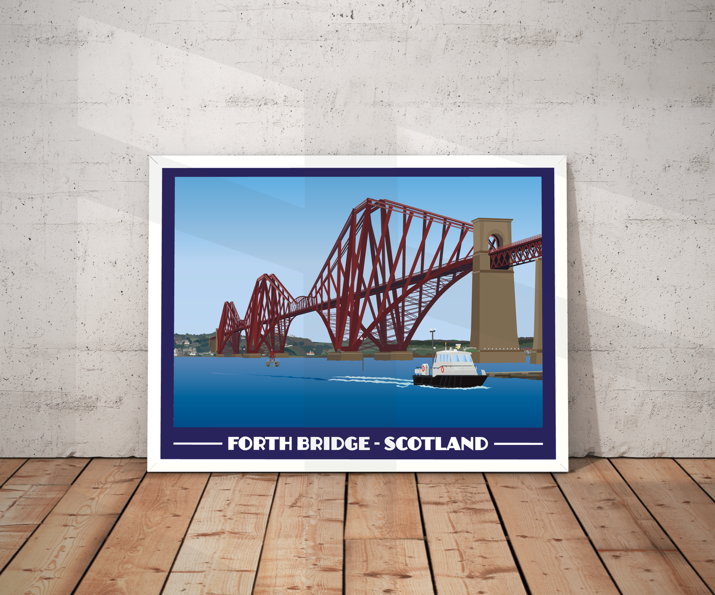 Forth Bridge Landscape Print – Scotland (Lustre Art Print)