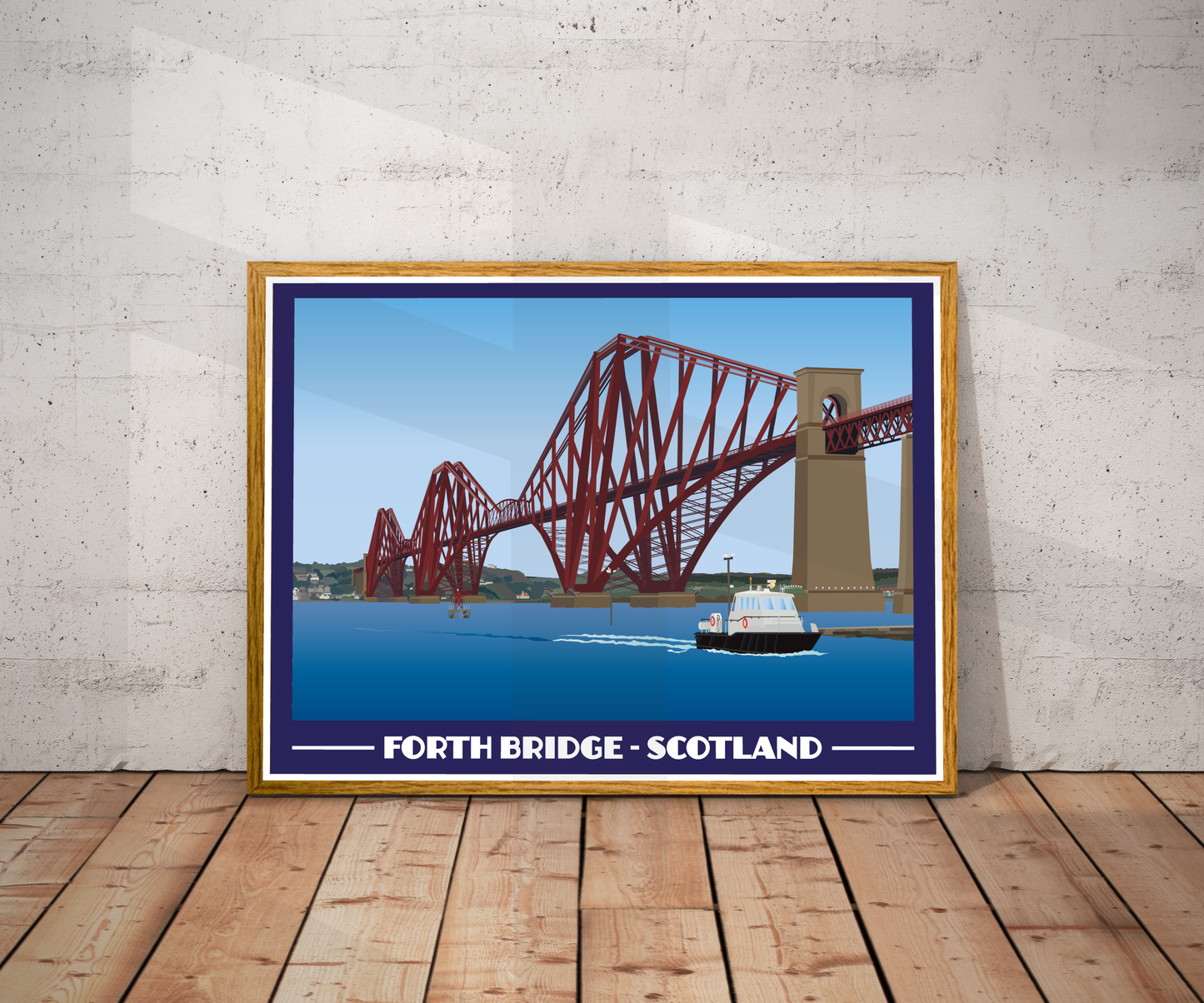 Forth Bridge Landscape Print – Scotland (Lustre Art Print)