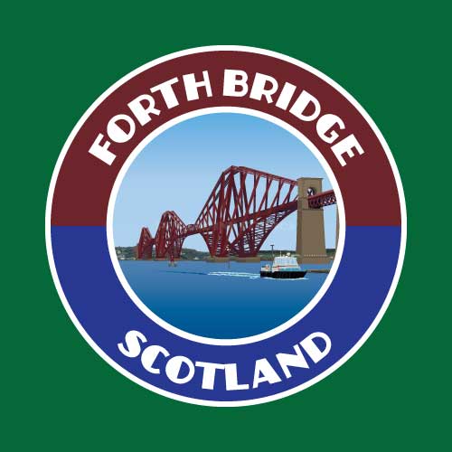 Forth Bridge Scotland Sticker | Holiday Visitor Themed Sticker