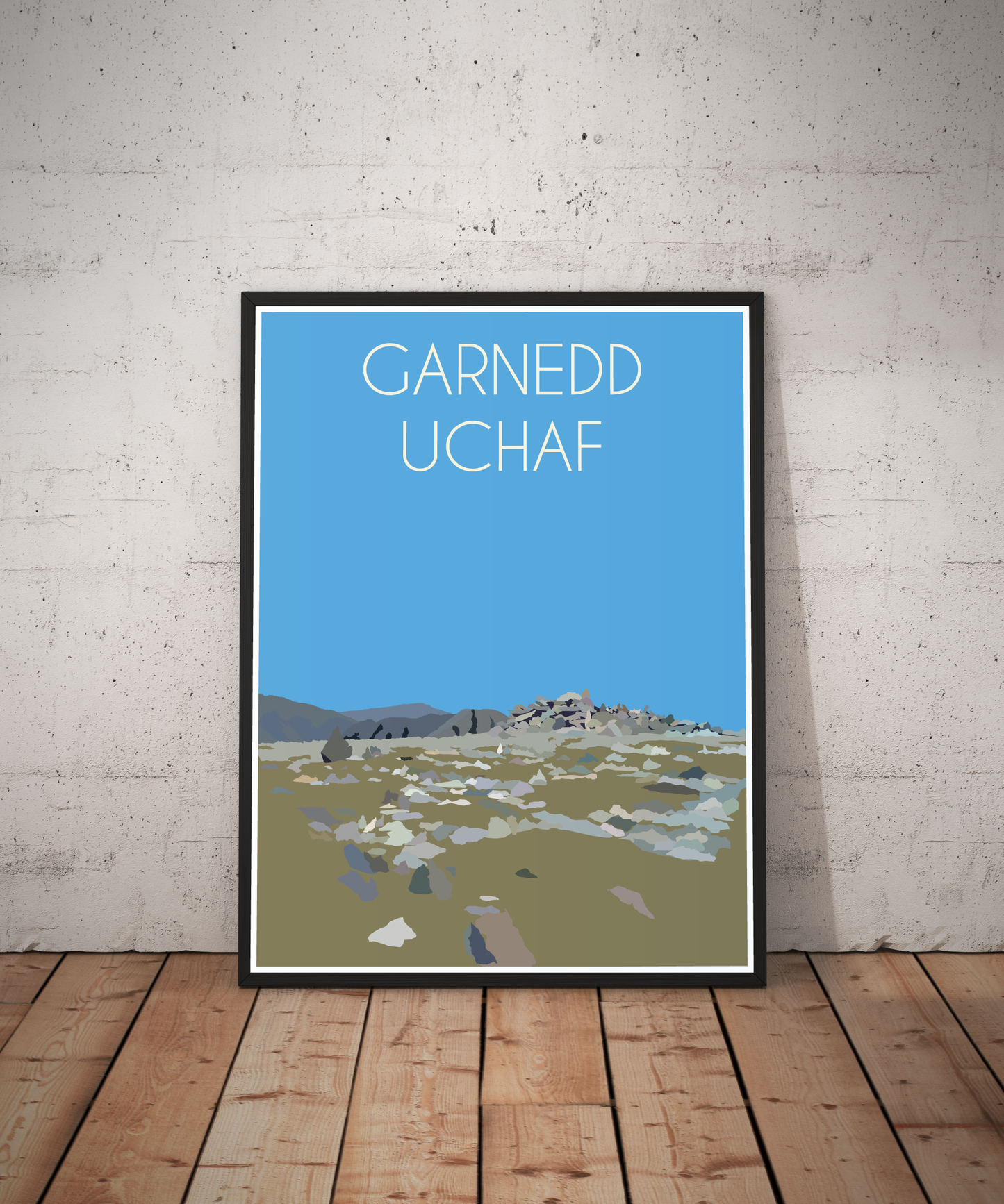 Garnedd Uchaf Eryri National Park (Snowdonia) Welsh 3000's poster print