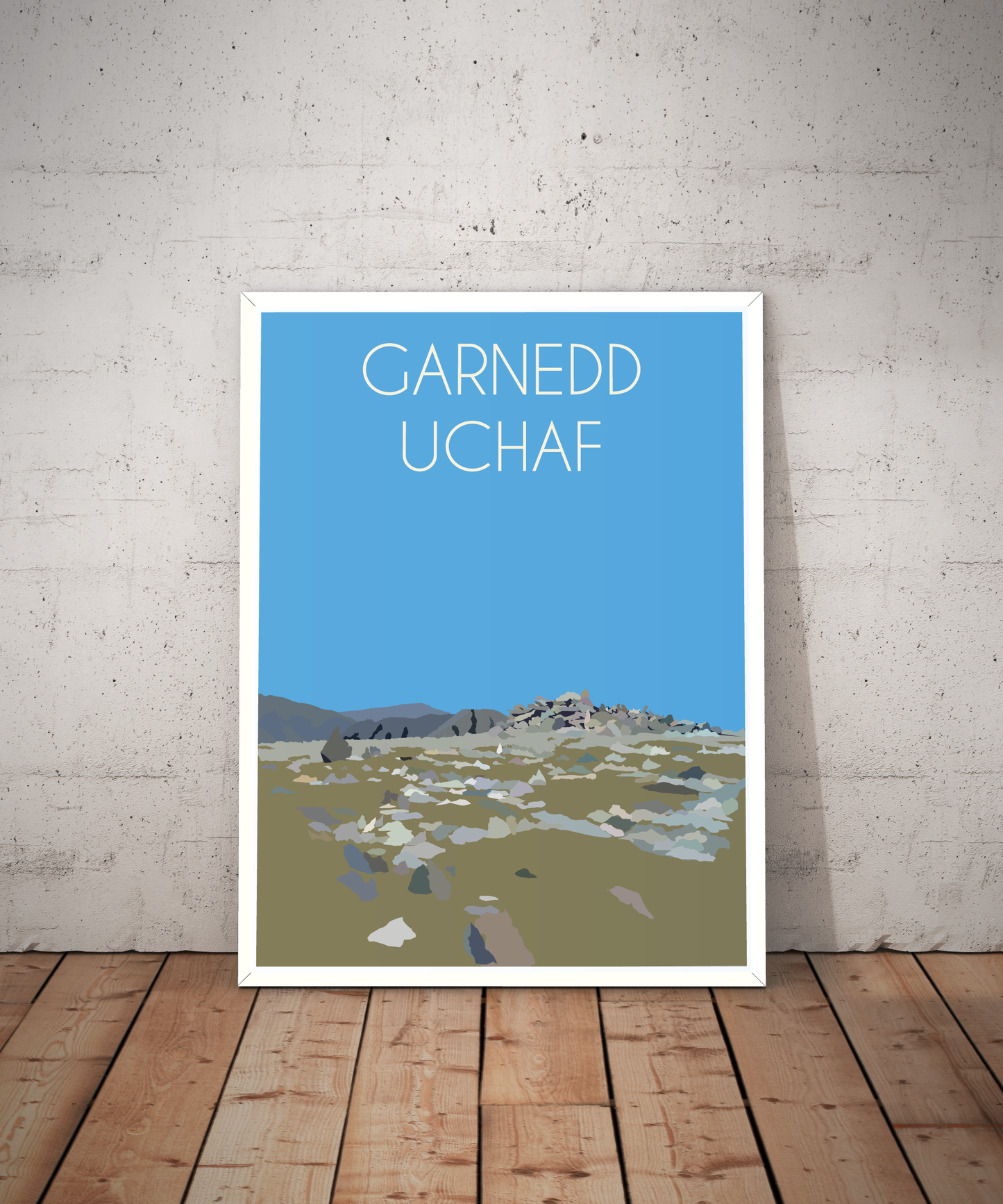 Garnedd Uchaf Eryri National Park (Snowdonia) Welsh 3000's poster print
