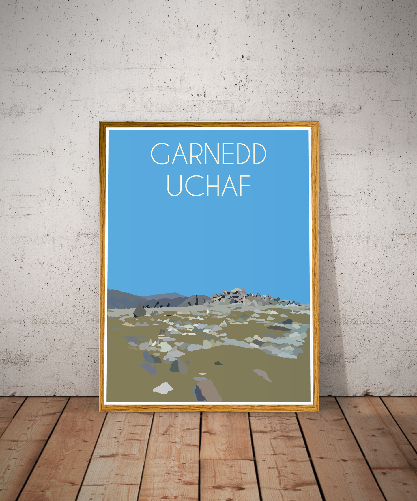 Garnedd Uchaf Eryri National Park (Snowdonia) Welsh 3000's poster print