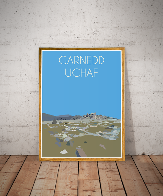 Garnedd Uchaf Eryri National Park (Snowdonia) Welsh 3000's poster print
