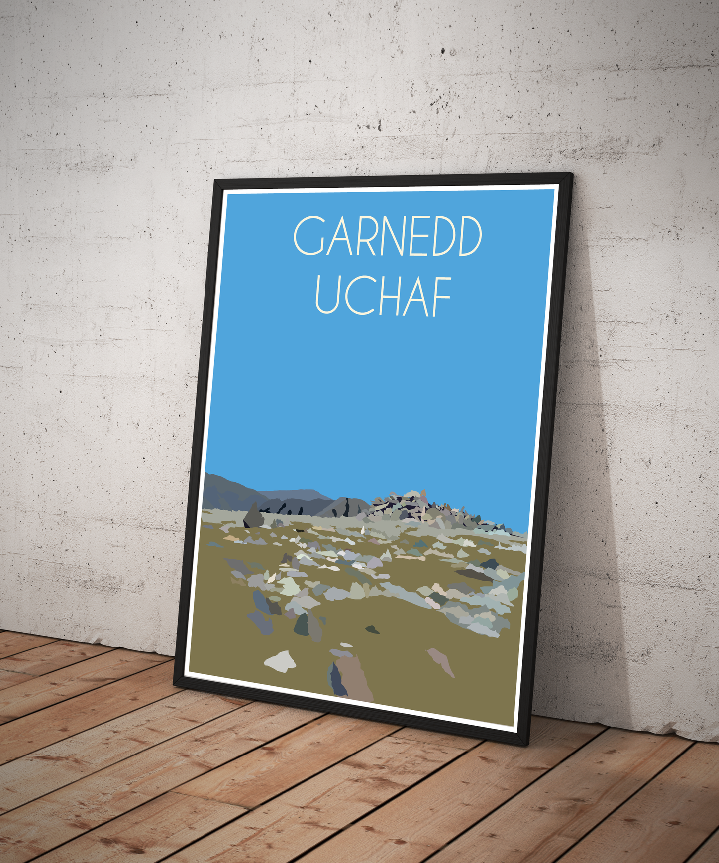 Garnedd Uchaf Eryri National Park (Snowdonia) Welsh 3000's poster print