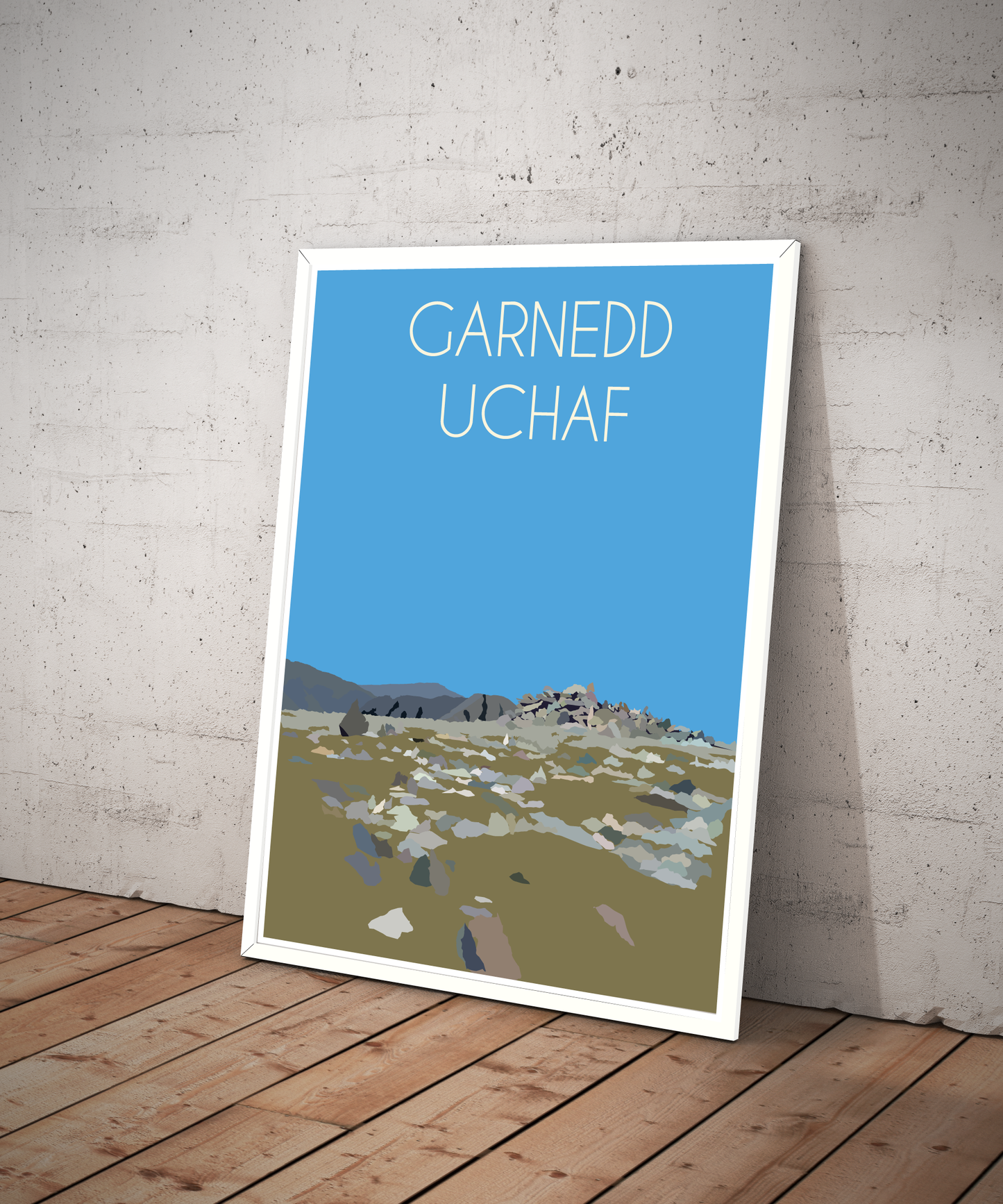 Garnedd Uchaf Eryri National Park (Snowdonia) Welsh 3000's poster print