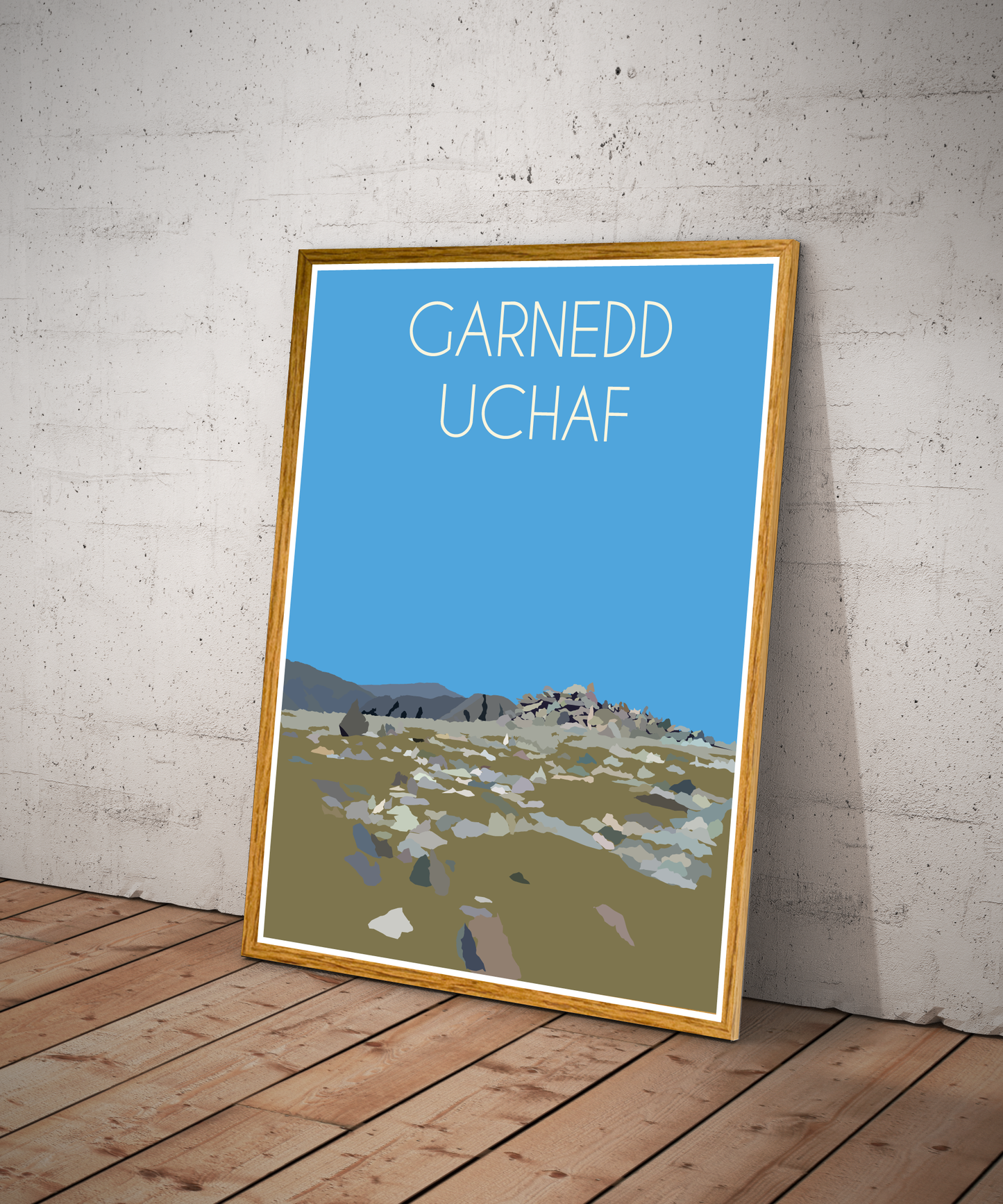 Garnedd Uchaf Eryri National Park (Snowdonia) Welsh 3000's poster print