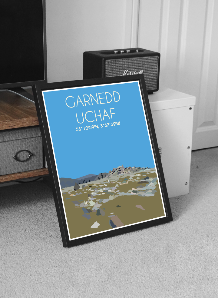 Garnedd Uchaf Eryri National Park (Snowdonia) Welsh 3000's poster print
