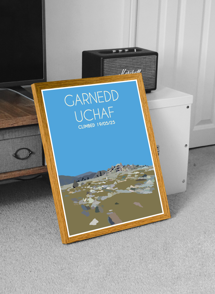 Garnedd Uchaf Eryri National Park (Snowdonia) Welsh 3000's poster print