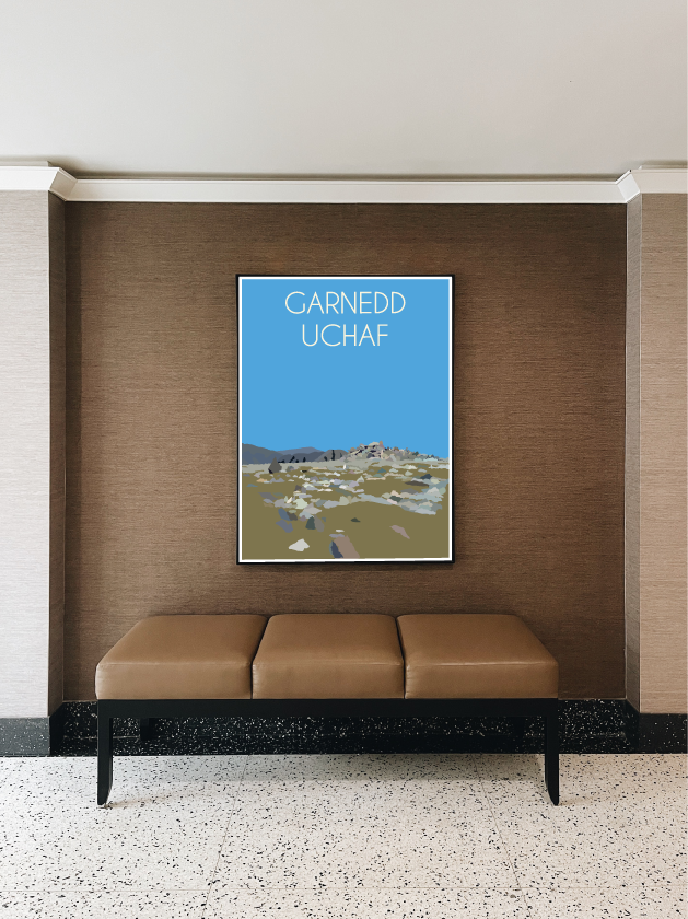 Garnedd Uchaf Eryri National Park (Snowdonia) Welsh 3000's poster print