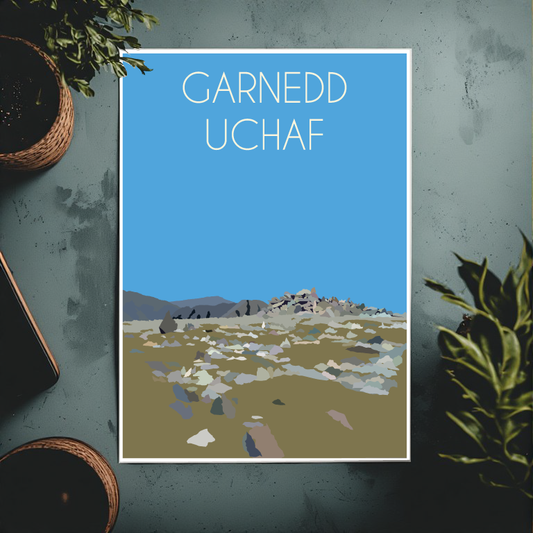 Garnedd Uchaf Eryri National Park (Snowdonia) Welsh 3000's poster print