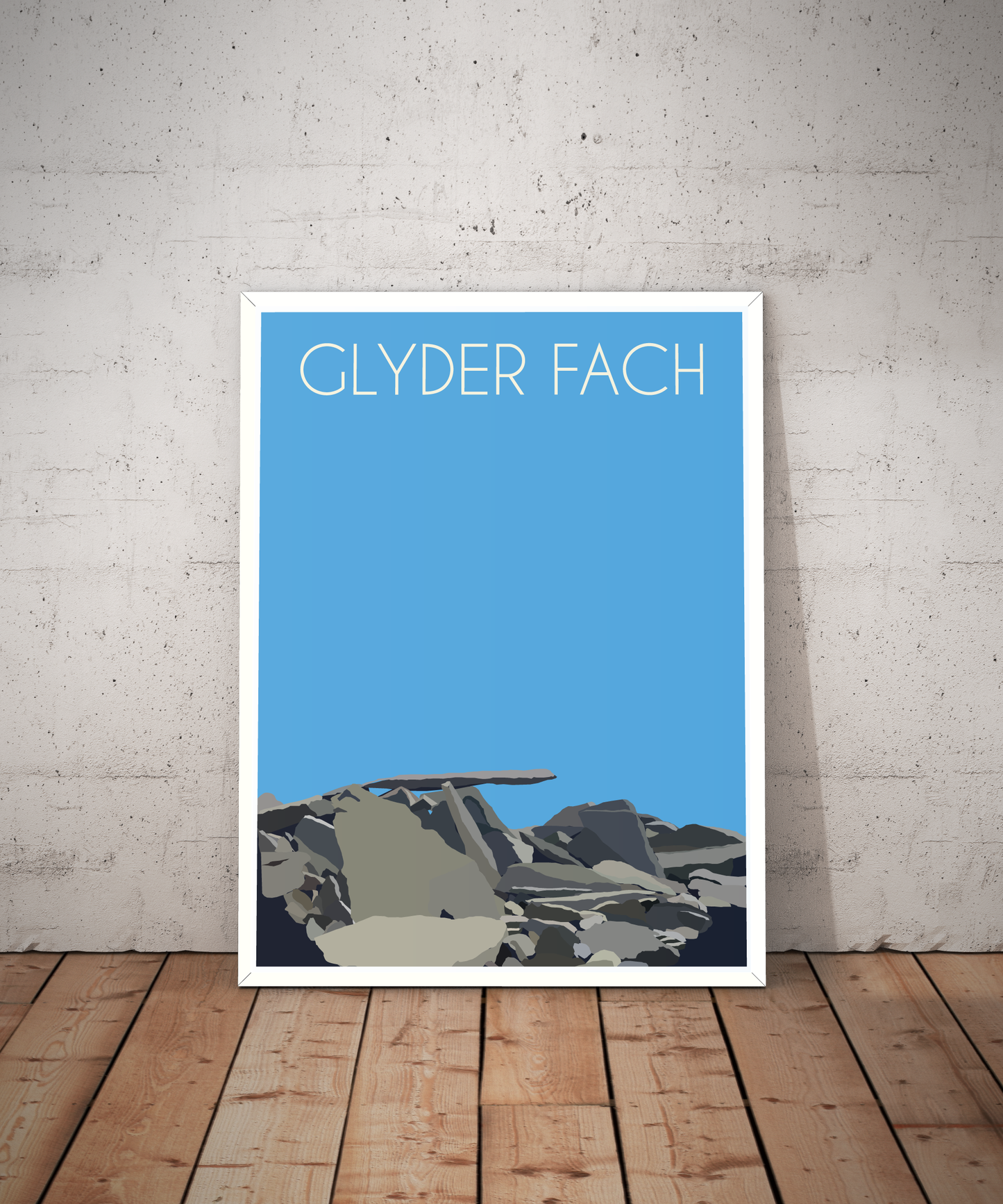 Glyder Fach Eryri National Park (Snowdonia) Welsh 3000's poster print