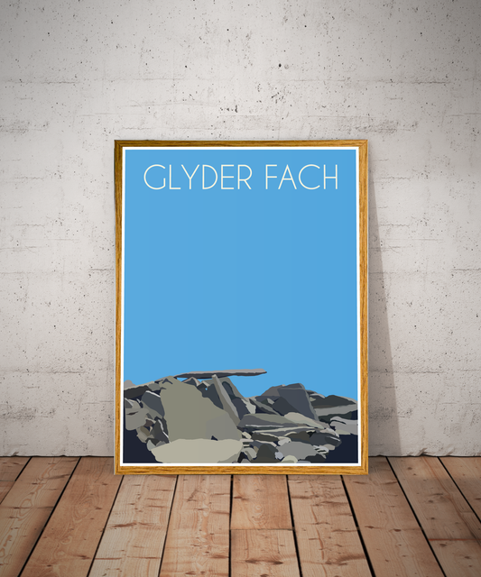 Glyder Fach Eryri National Park (Snowdonia) Welsh 3000's poster print