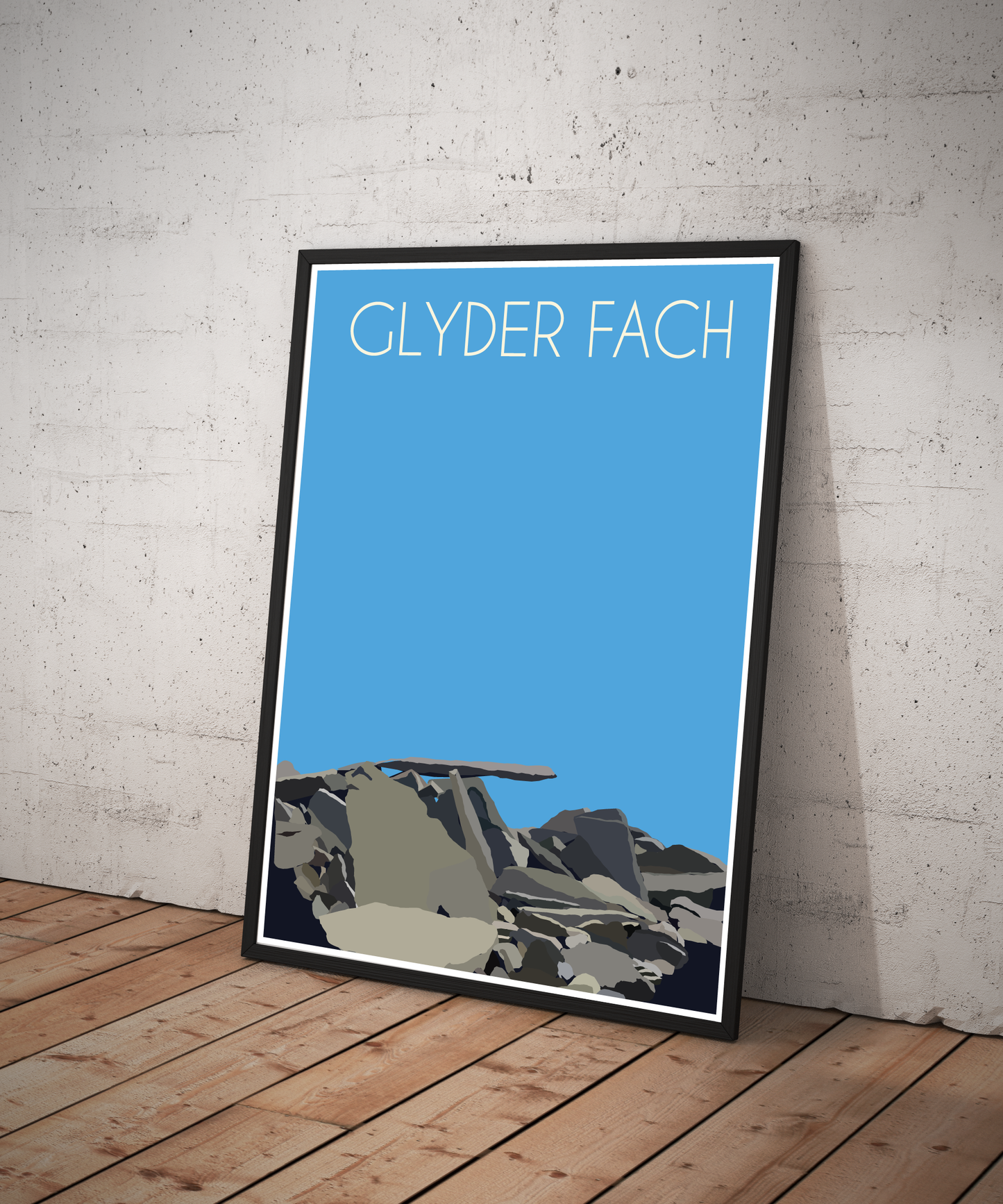 Glyder Fach Eryri National Park (Snowdonia) Welsh 3000's poster print