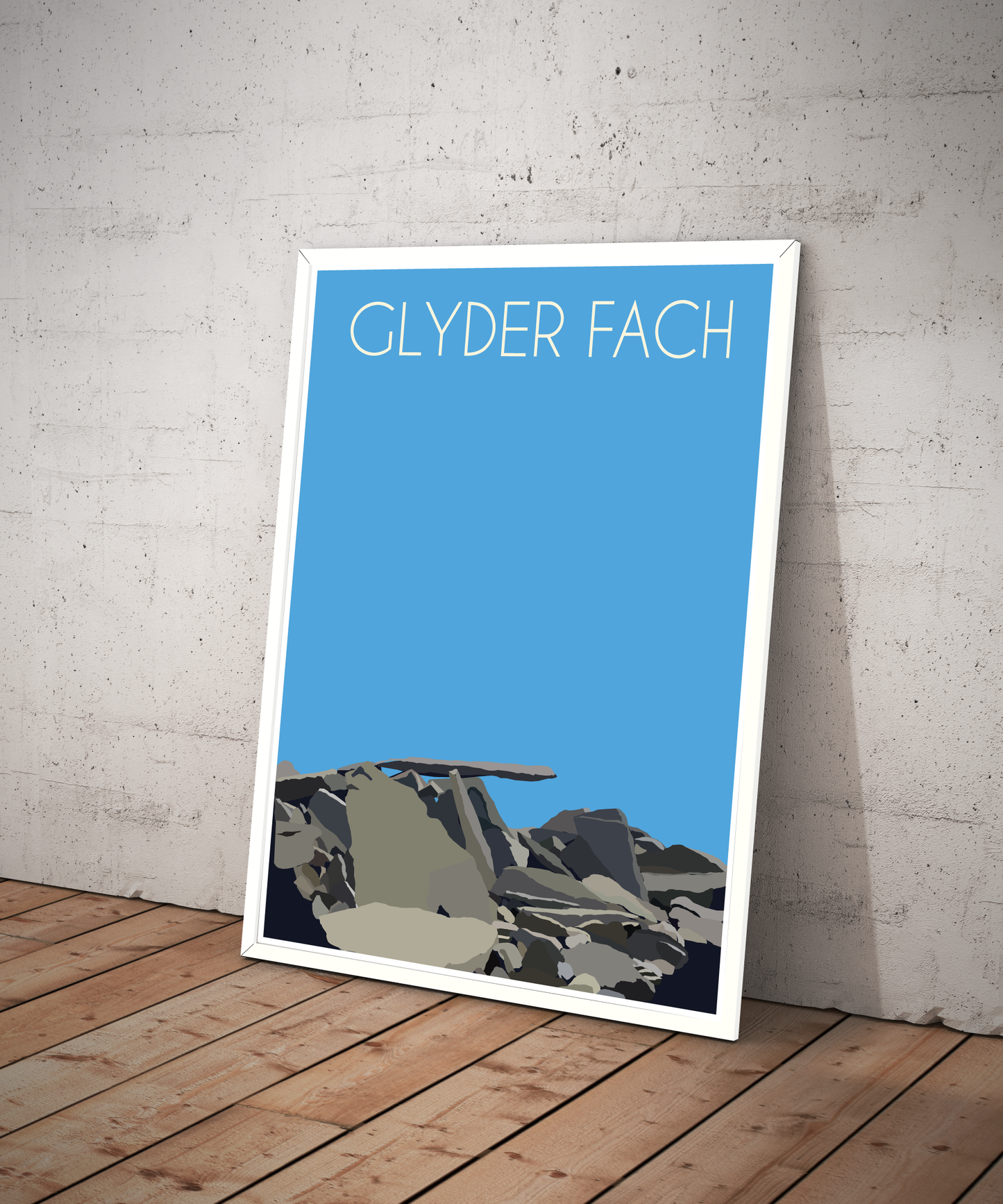 Glyder Fach Eryri National Park (Snowdonia) Welsh 3000's poster print