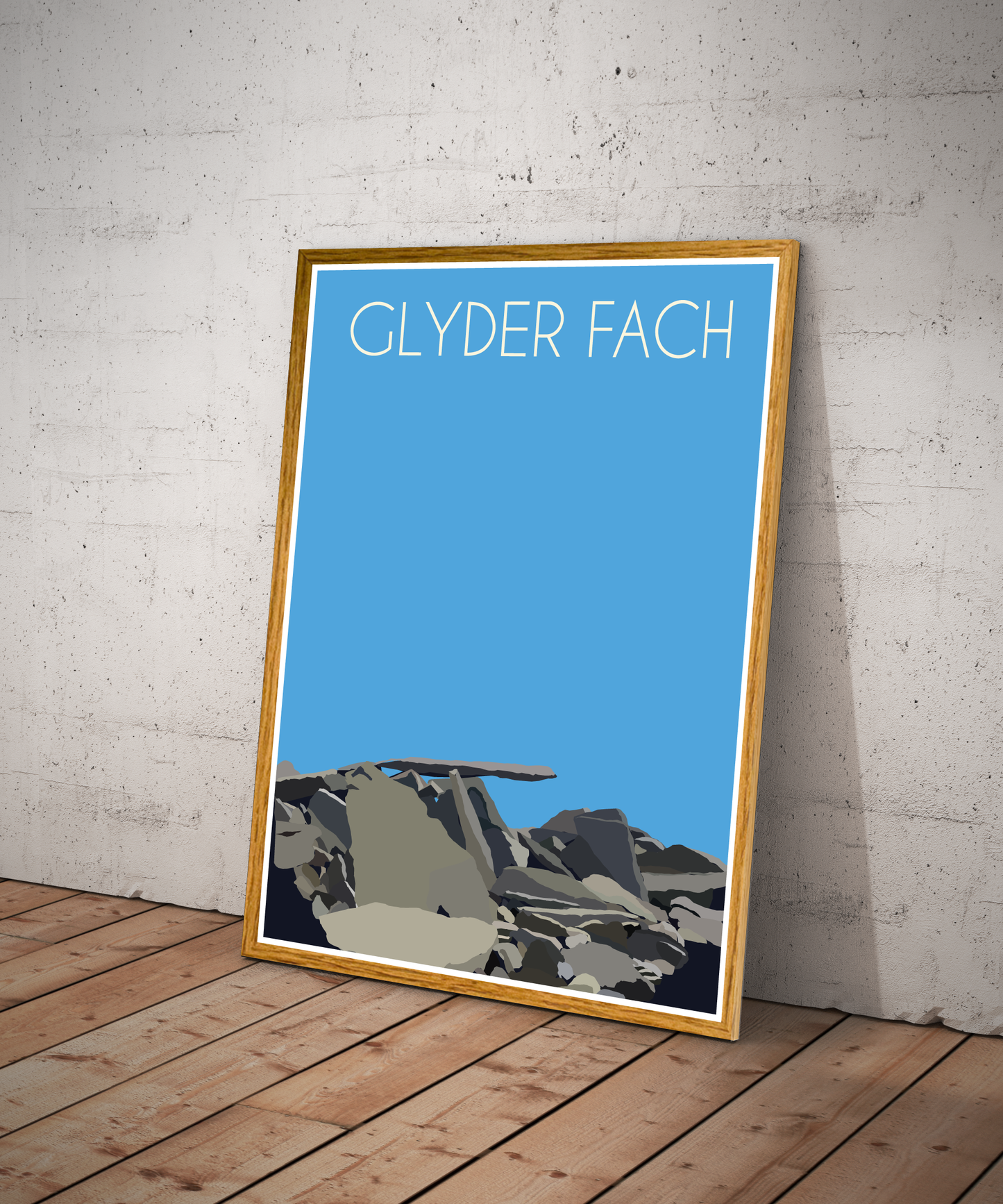 Glyder Fach Eryri National Park (Snowdonia) Welsh 3000's poster print
