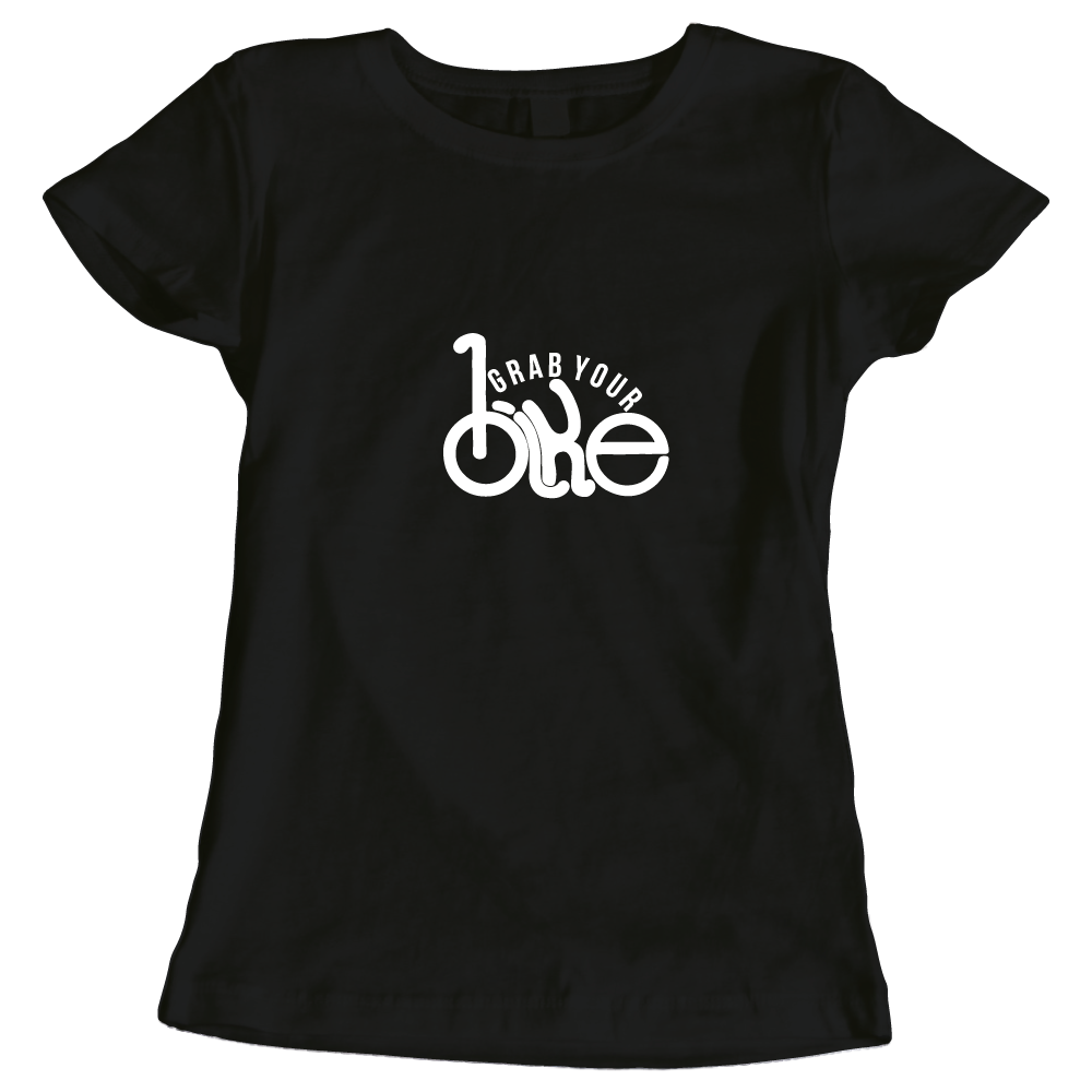 Grab Your Bike Cycling-Themed Ladies T-Shirt