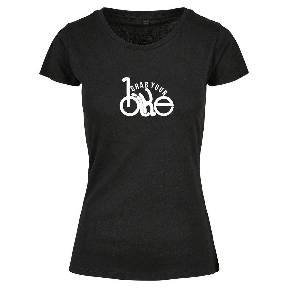 Grab Your Bike Cycling Bicycle Themed Ladies T-Shirt