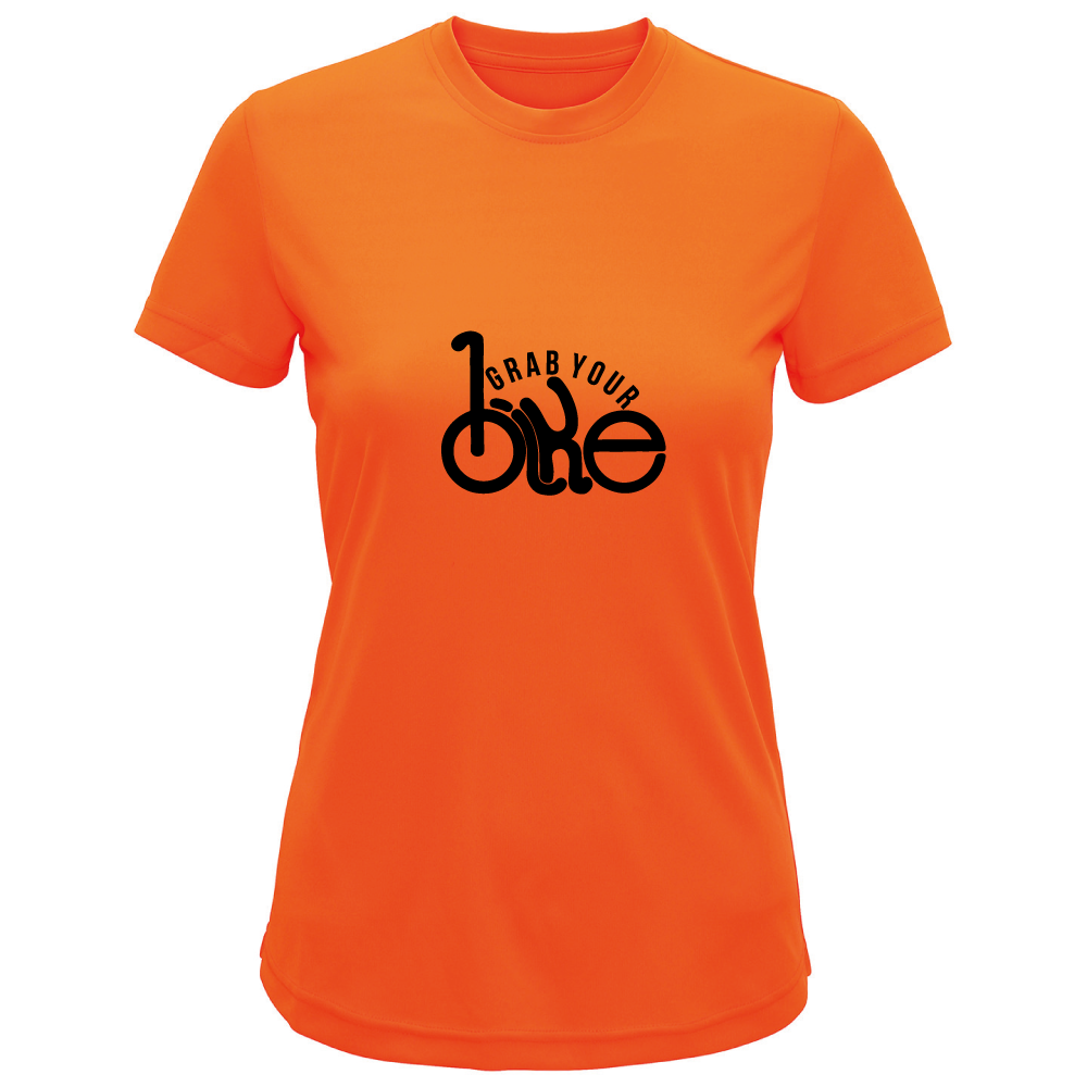 Grab Your Bike Cycling-Themed Ladies T-Shirt
