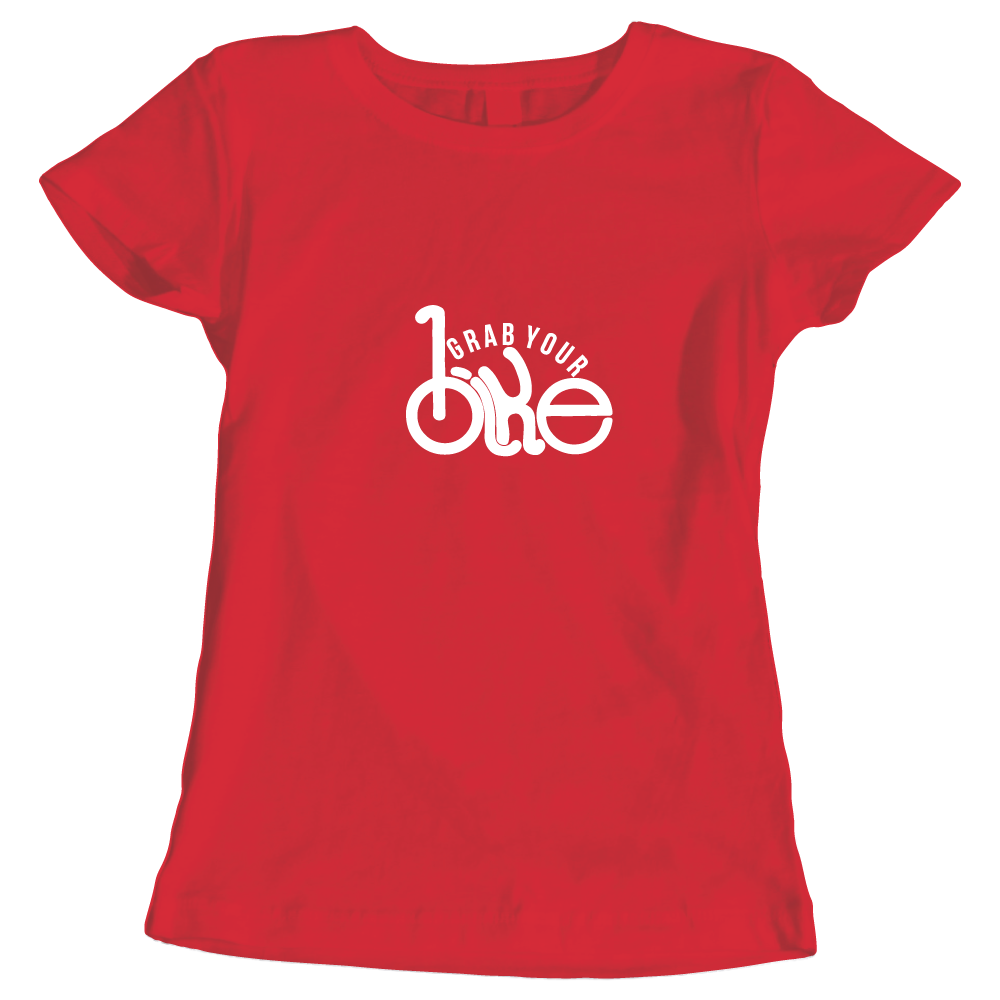 Grab Your Bike Cycling-Themed Ladies T-Shirt