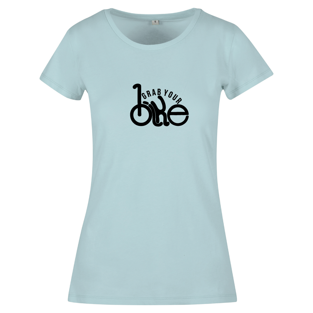 Grab Your Bike Cycling Bicycle Themed Ladies T-Shirt