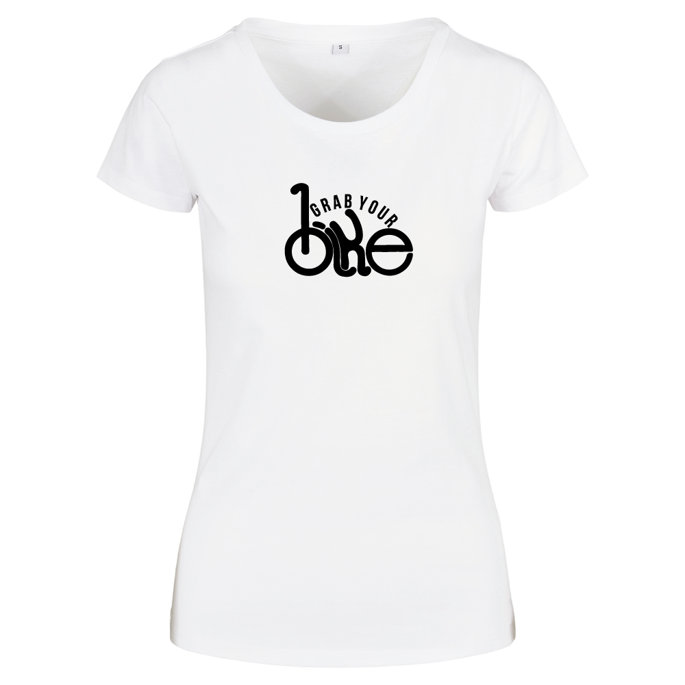 Grab Your Bike Cycling Bicycle Themed Ladies T-Shirt