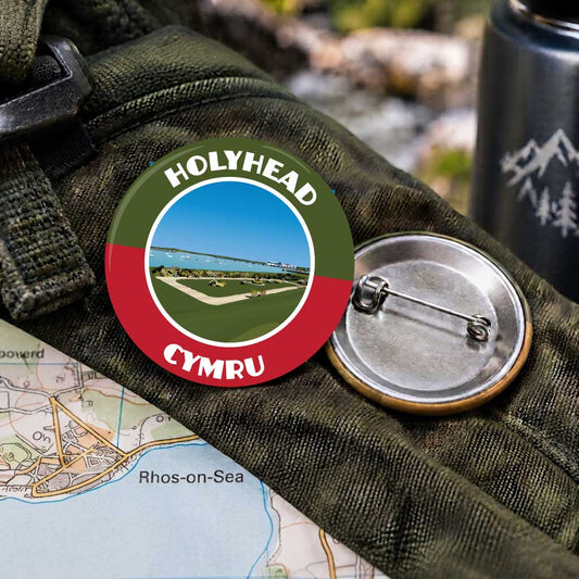 Holyhead with 25mm Pin Badge | Travel Memories Pin Badge