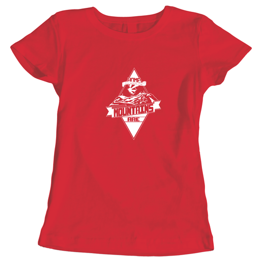 Home Is Where The Mountains Are Ladies T-Shirt