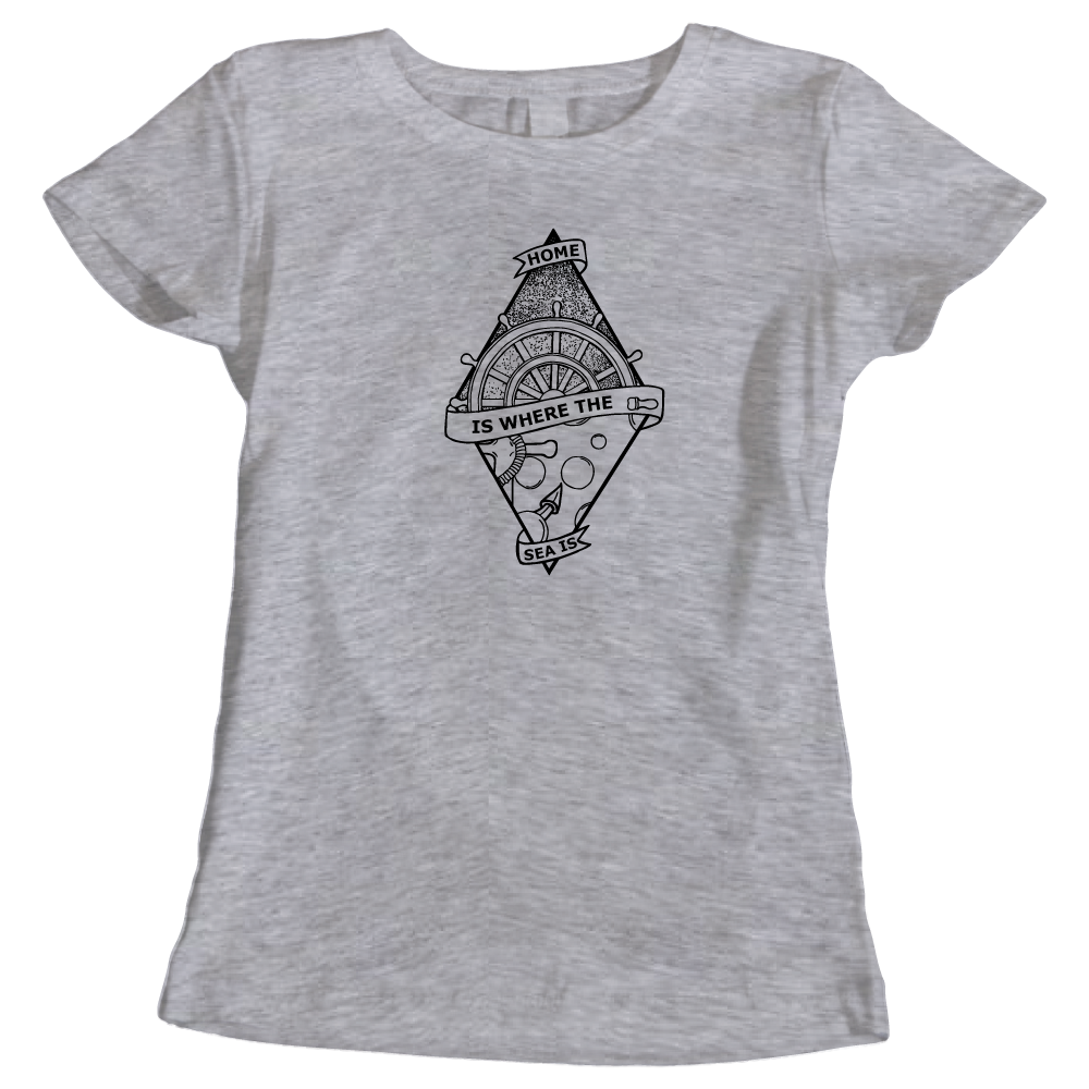 Home Is Where The Sea Is Ladies T-Shirt