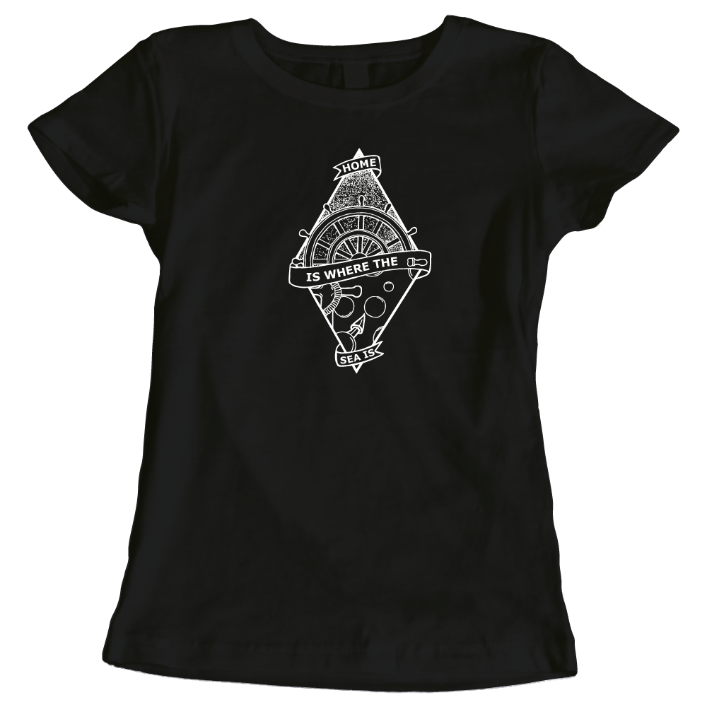 Home Is Where The Sea Is Ladies T-Shirt