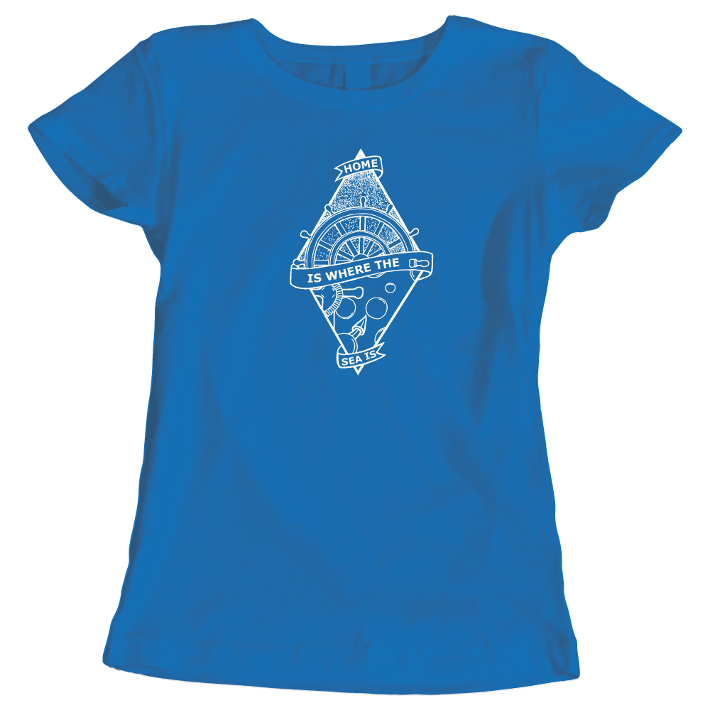 Home Is Where The Sea Is Ladies T-Shirt