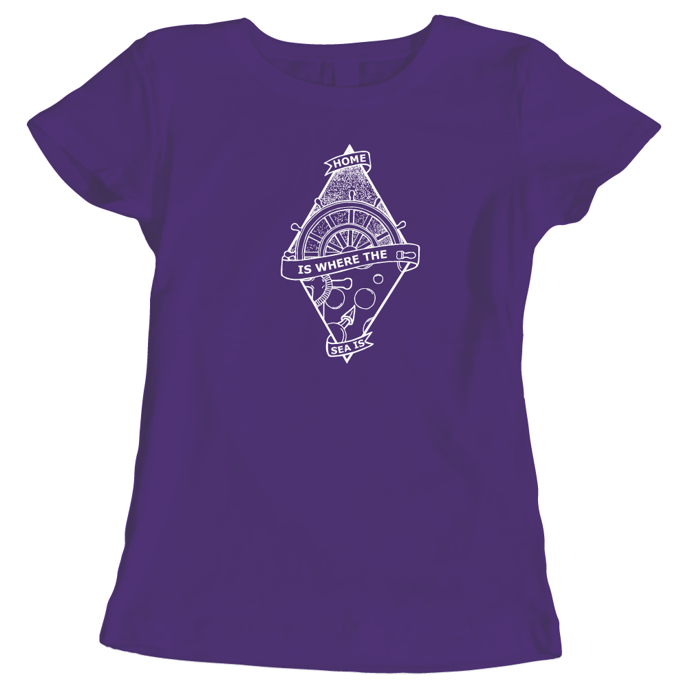 Home Is Where The Sea Is Ladies T-Shirt