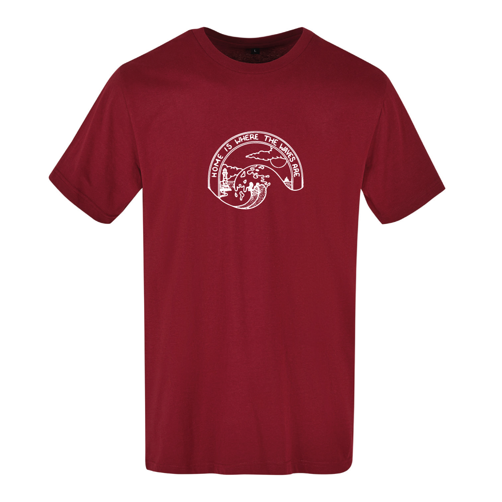 Home Is Where The Waves Are Surf Themed Unisex T-Shirt