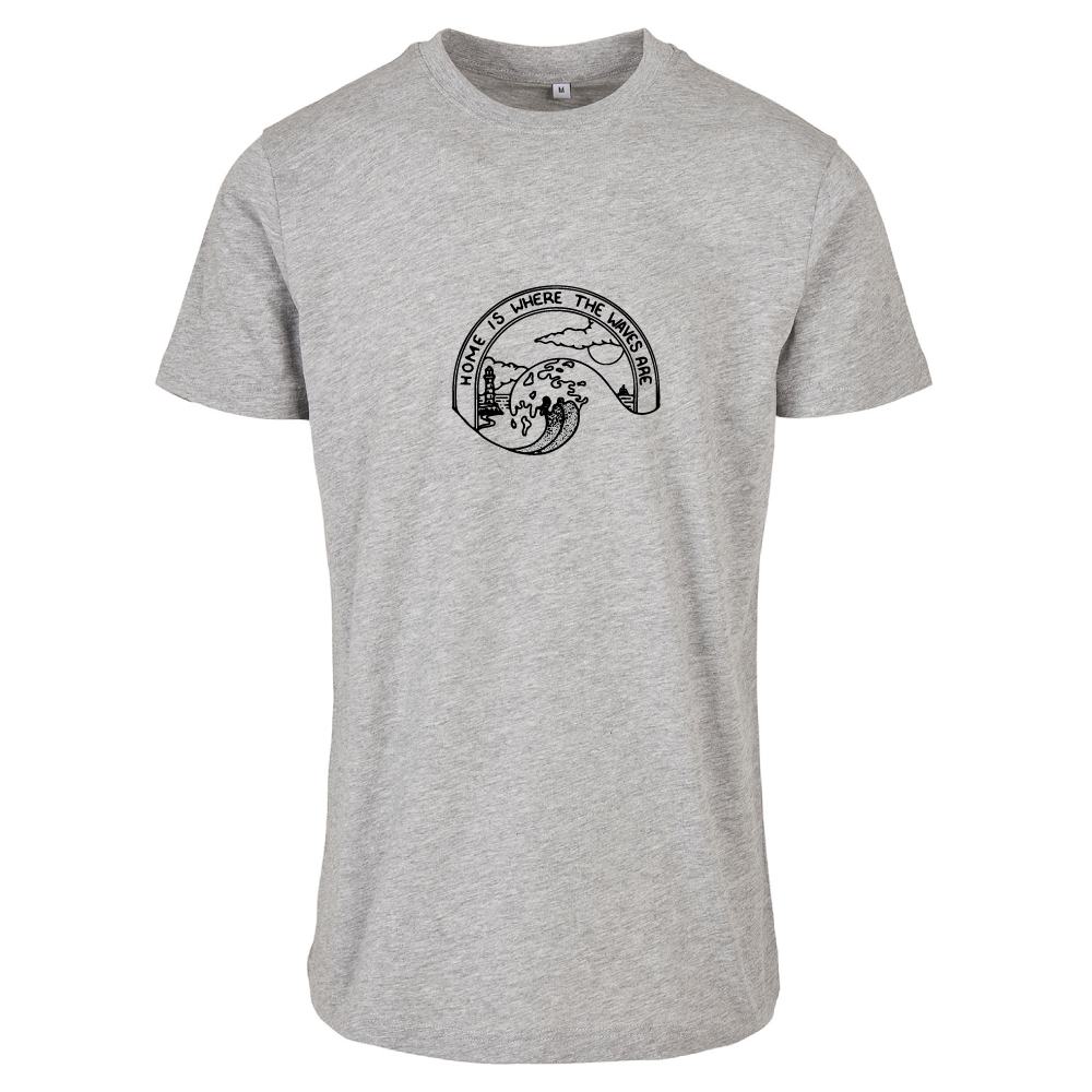 Home Is Where The Waves Are Surf Themed Unisex T-Shirt