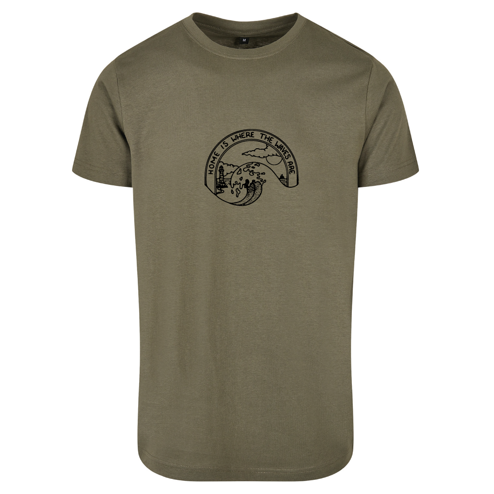 Home Is Where The Waves Are Surf Themed Unisex T-Shirt