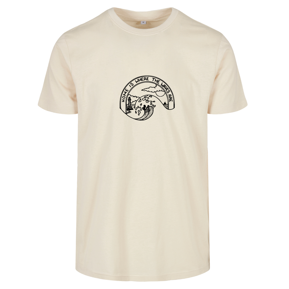 Home Is Where The Waves Are Surf Themed Unisex T-Shirt