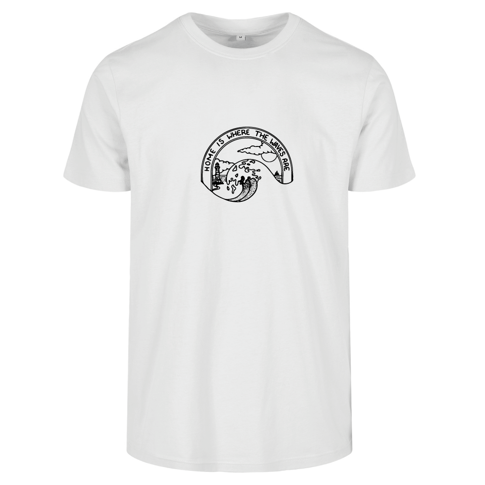Home Is Where The Waves Are Surf Themed Unisex T-Shirt