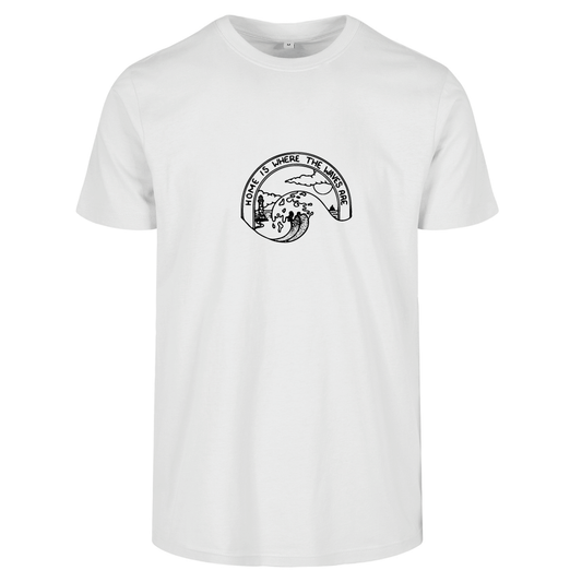 Home Is Where The Waves Are Surf Themed Unisex T-Shirt