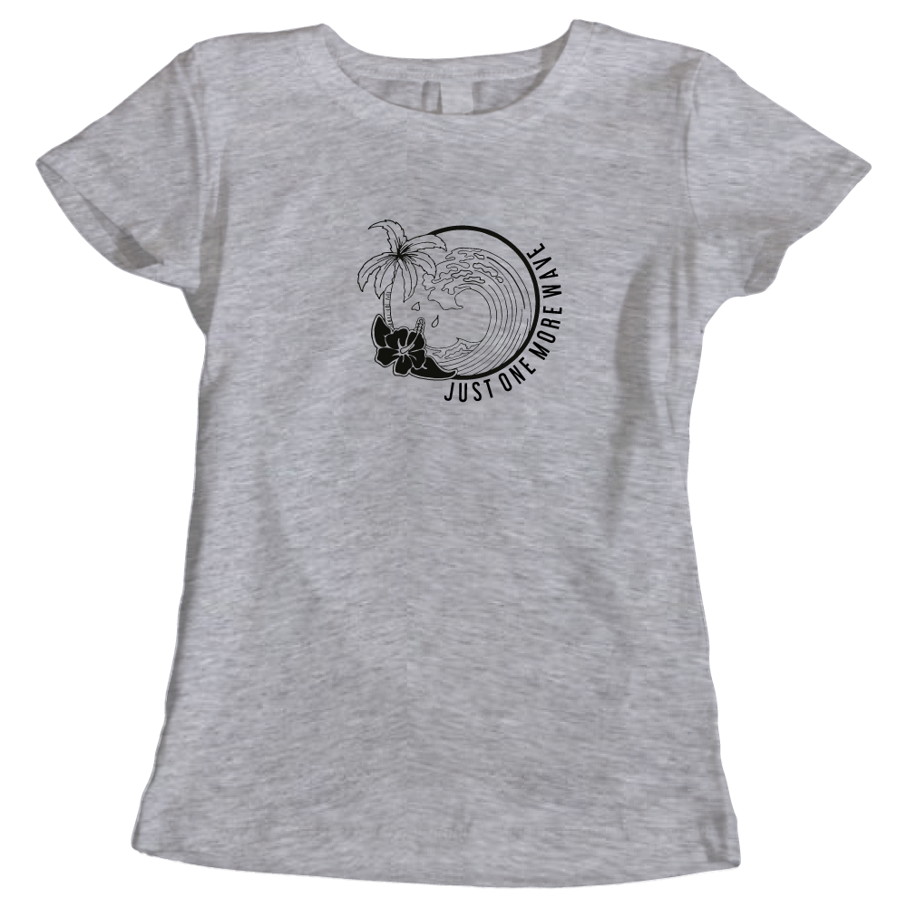 Just One More Wave Surfing-Themed Ladies Adventure T-Shirt