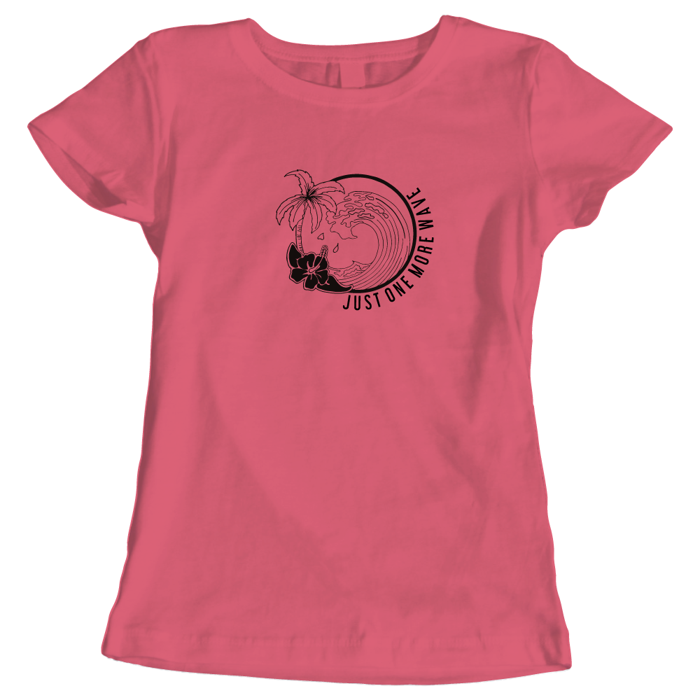 Just One More Wave Surfing-Themed Ladies Adventure T-Shirt