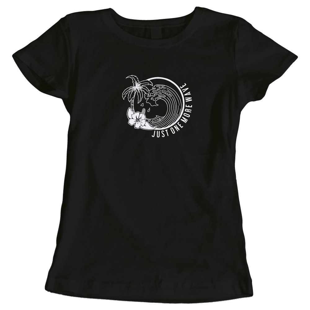 Just One More Wave Surfing-Themed Ladies Adventure T-Shirt