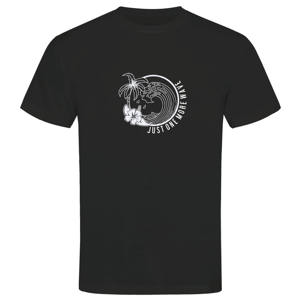 Just One More Wave Surfing-Themed Adventure T-Shirt
