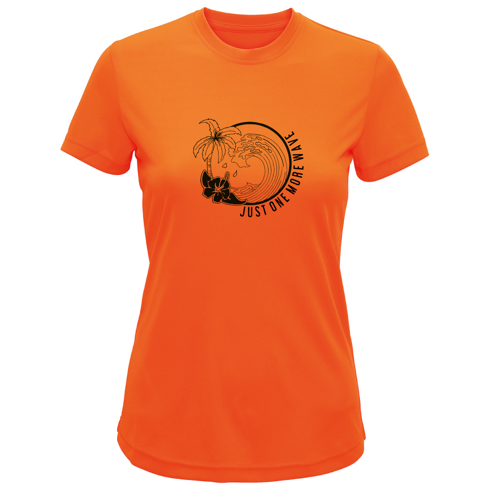 Just One More Wave Surfing-Themed Ladies Adventure T-Shirt