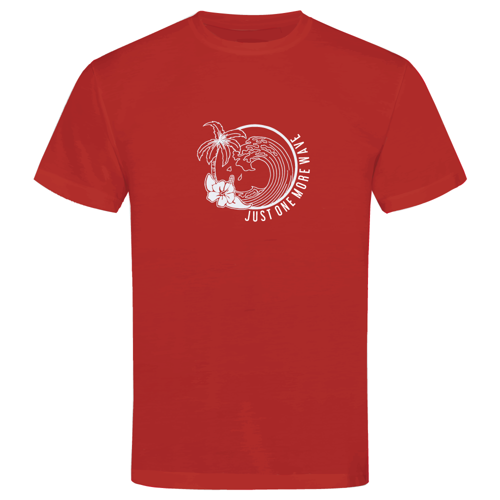 Just One More Wave Surfing-Themed Adventure T-Shirt