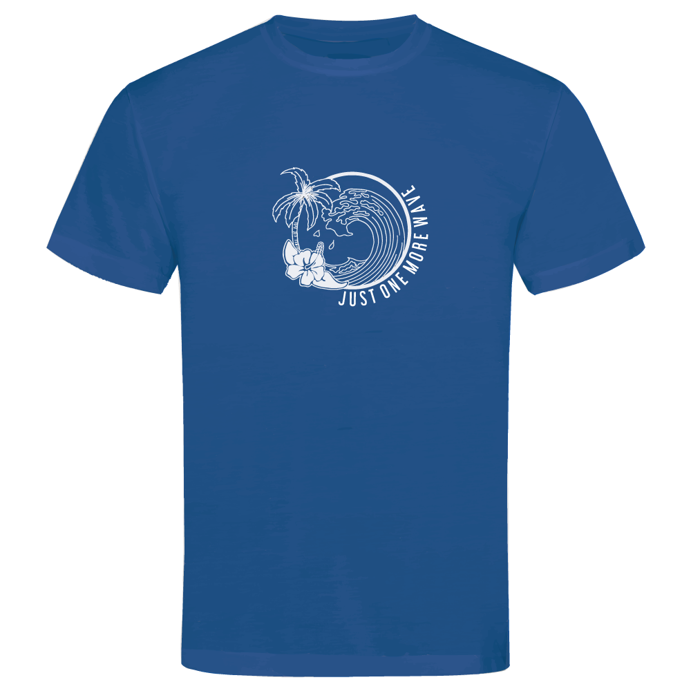 Just One More Wave Surfing-Themed Adventure T-Shirt