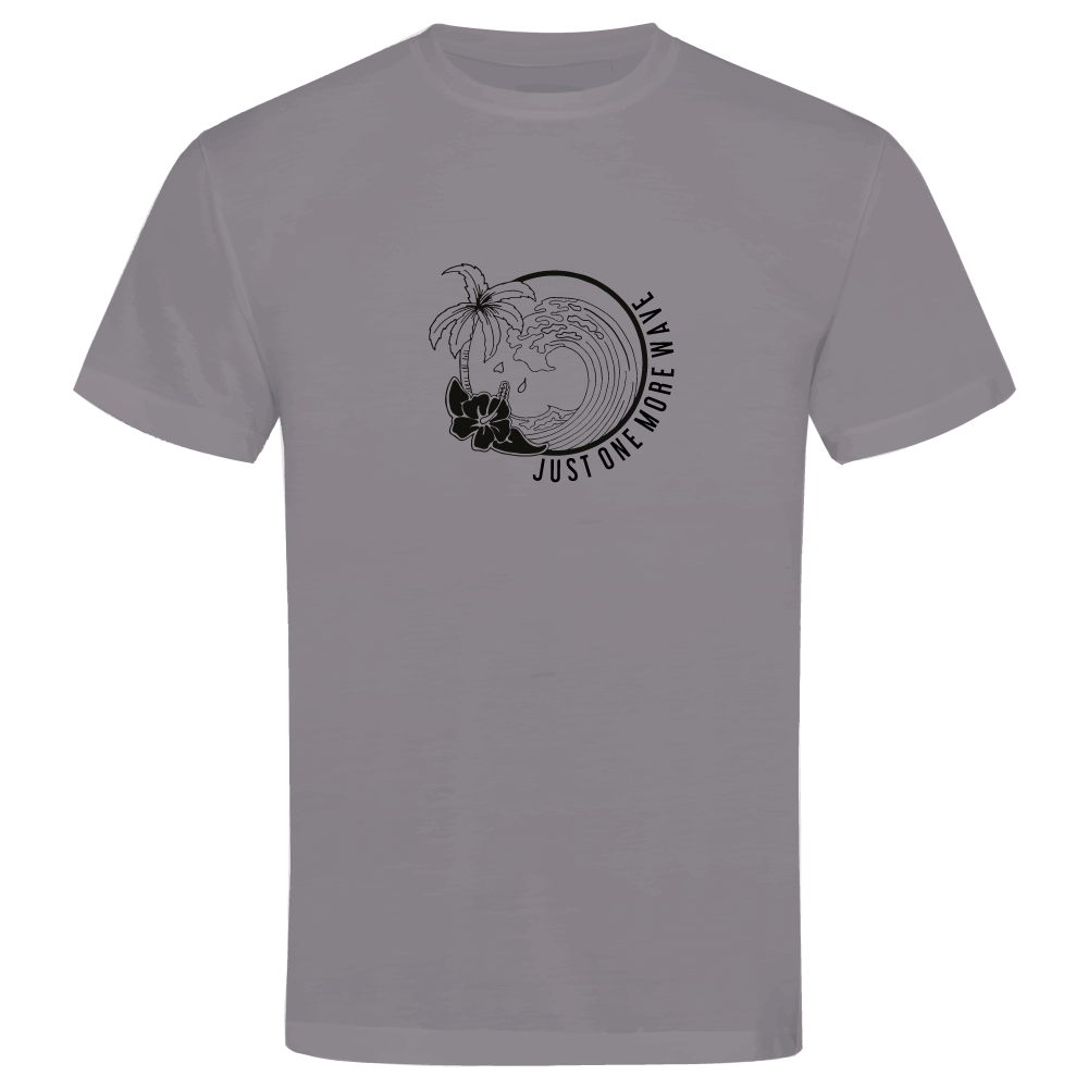 Just One More Wave Surfing-Themed Adventure T-Shirt