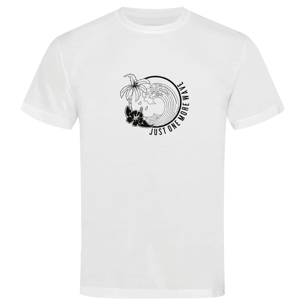 Just One More Wave Surfing-Themed Adventure T-Shirt