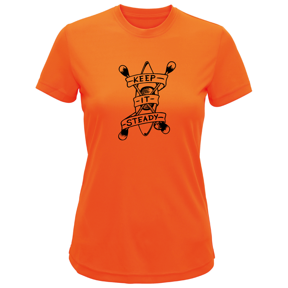 Keep It Steady Kayaking-Themed Ladies T-Shirt