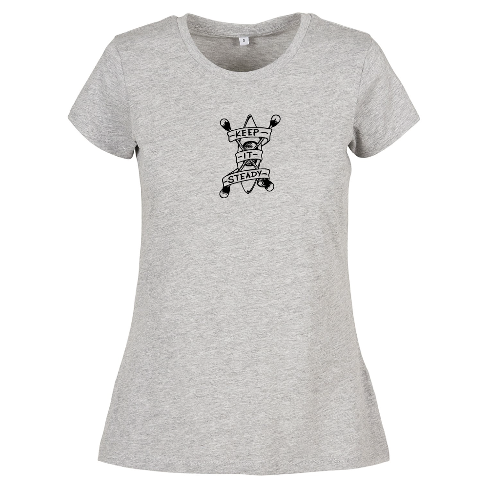 Keep It Steady Kayaking Themed Ladies T-Shirt