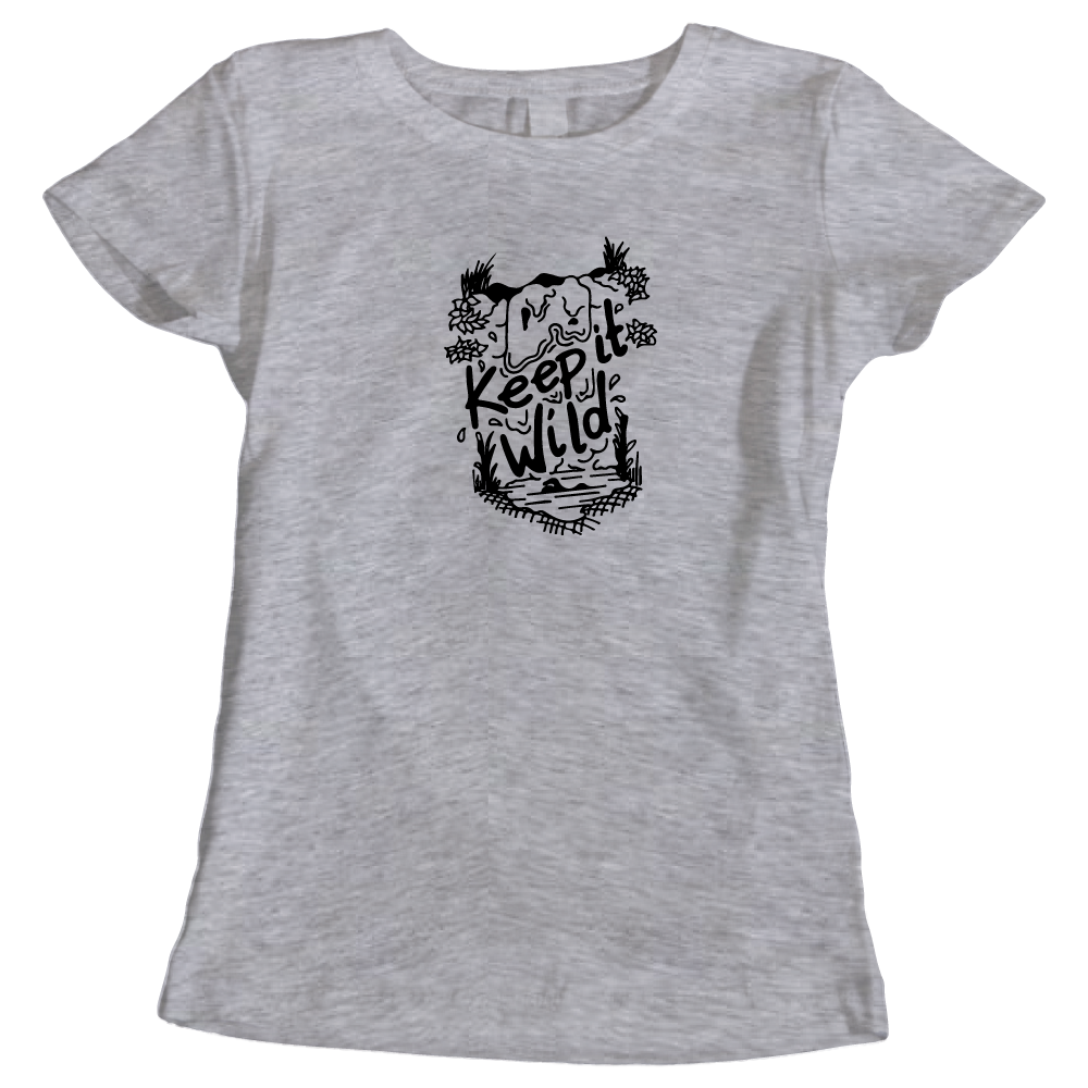 Keep It Wild Swimming-Themed Ladies T-Shirt