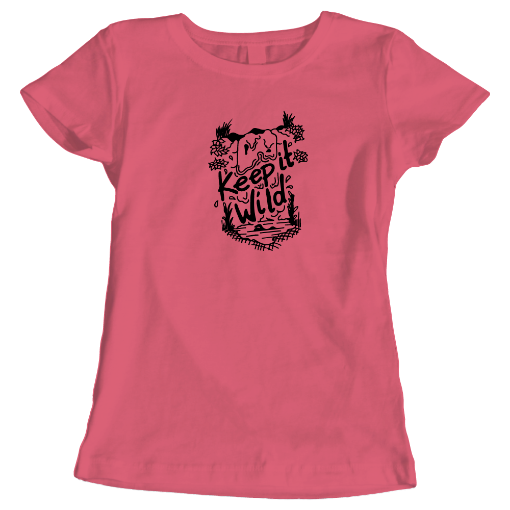 Keep It Wild Swimming-Themed Ladies T-Shirt